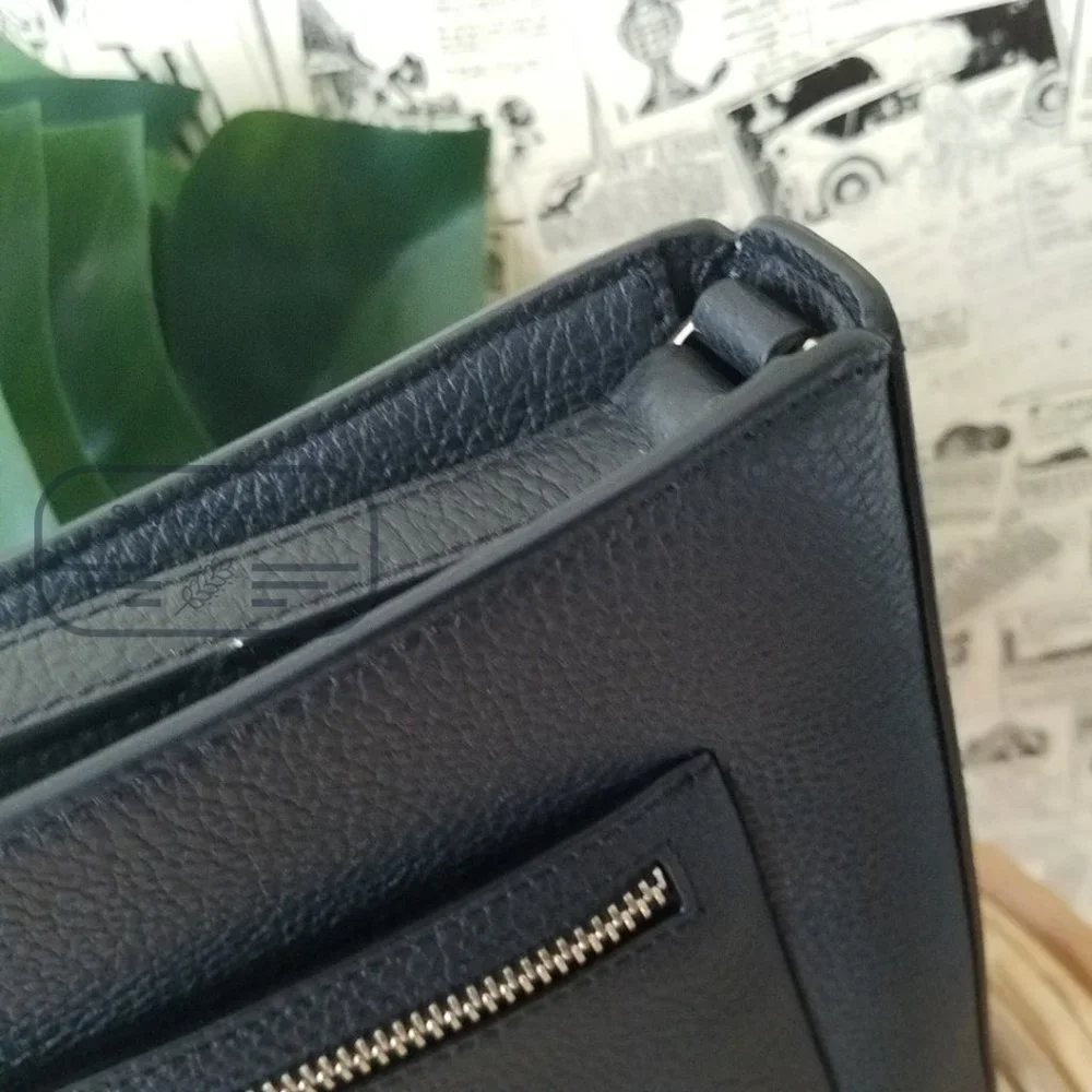 NWT New York Leila Leather Top Zip Crossbody color: black - Picture 12 of 15